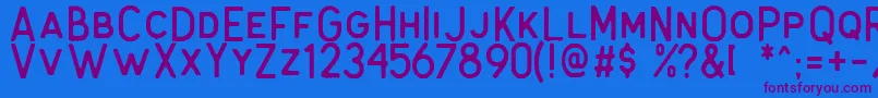 Antone Rough Font – Purple Fonts on Blue Background