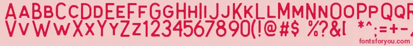 Antone Rough Font – Red Fonts on Pink Background