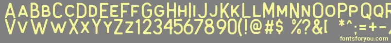 Antone Rough Font – Yellow Fonts on Gray Background