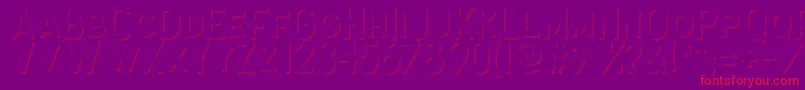 Antone Shadow Strip Font – Red Fonts on Purple Background