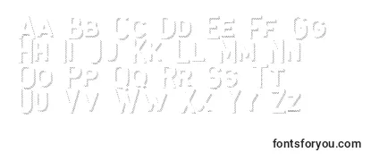 Antone Shadow Strip Font
