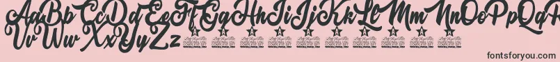 Antonine Personal Use Font – Black Fonts on Pink Background