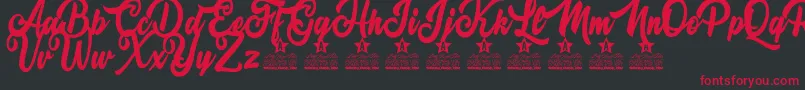 Antonine Personal Use Font – Red Fonts on Black Background