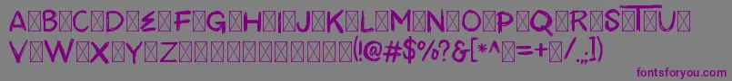 ANTREH DEMO Font – Purple Fonts on Gray Background