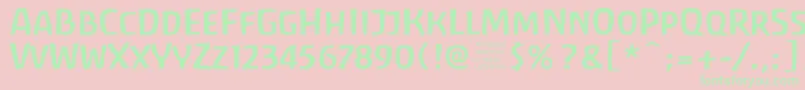 antrf    Font – Green Fonts on Pink Background