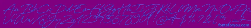 More about Antro Vectra Bolder Font Antro Vectra Bolder Font – Blue Fonts on Purple Background