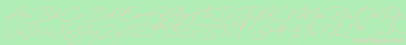 Antro Vectra Bolder Font – Pink Fonts on Green Background