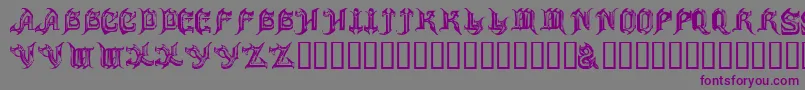 ANVIL-fontti – violetit fontit harmaalla taustalla
