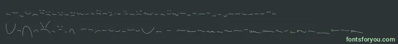Шрифт Anxiety – зелёные шрифты на чёрном фоне
