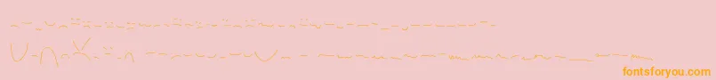 fuente Anxiety – Fuentes Naranjas Sobre Fondo Rosa