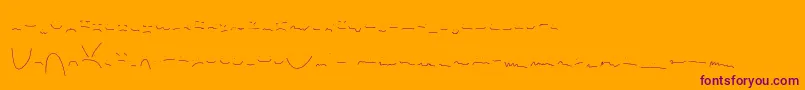 fuente Anxiety – Fuentes Moradas Sobre Fondo Naranja