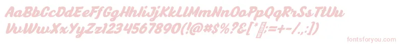 AnyelirScript BoldItalic-Schriftart – Rosa Schriften