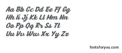 Schriftart AnyelirScript BoldItalic