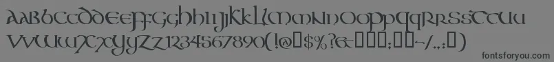 AONCC    Font – Black Fonts on Gray Background
