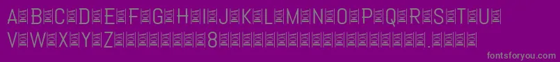 Apache Font – Gray Fonts on Purple Background