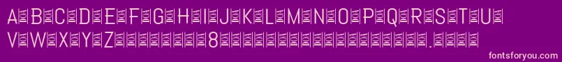 Apache Font – Pink Fonts on Purple Background