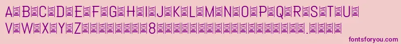 Apache Font – Purple Fonts on Pink Background