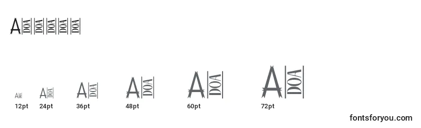 Размеры шрифта Apache