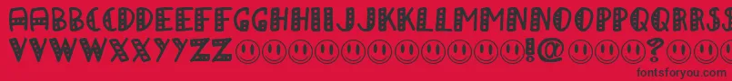 APAPA Font – Black Fonts on Red Background