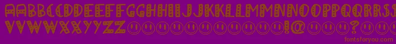 APAPA Font – Brown Fonts on Purple Background