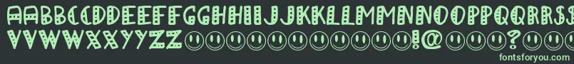 APAPA Font – Green Fonts on Black Background