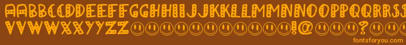 APAPA Font – Orange Fonts on Brown Background