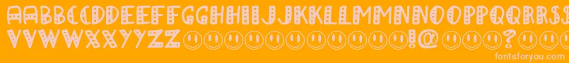 APAPA Font – Pink Fonts on Orange Background