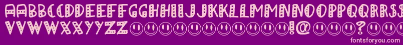 APAPA Font – Pink Fonts on Purple Background