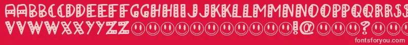 APAPA Font – Pink Fonts on Red Background