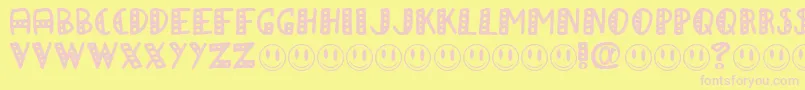 APAPA Font – Pink Fonts on Yellow Background