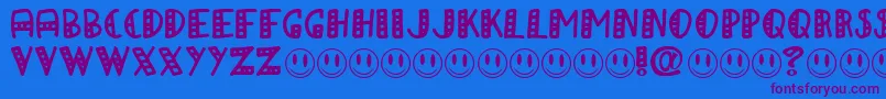 APAPA Font – Purple Fonts on Blue Background