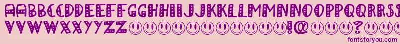 APAPA Font – Purple Fonts on Pink Background