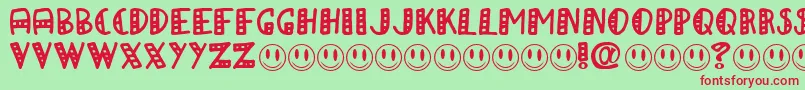 APAPA Font – Red Fonts on Green Background