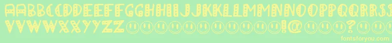 APAPA Font – Yellow Fonts on Green Background