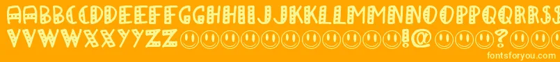 APAPA Font – Yellow Fonts on Orange Background