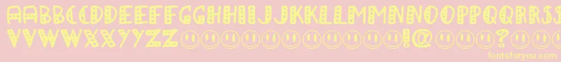 APAPA Font – Yellow Fonts on Pink Background