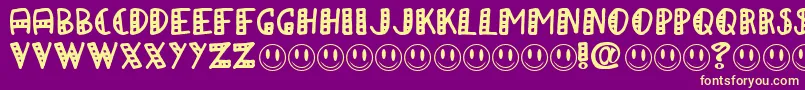 APAPA Font – Yellow Fonts on Purple Background