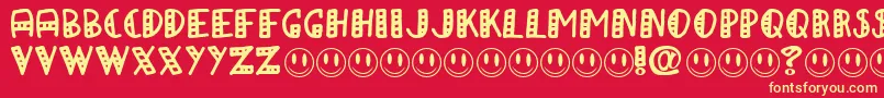 APAPA Font – Yellow Fonts on Red Background