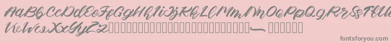 Apem Font – Gray Fonts on Pink Background