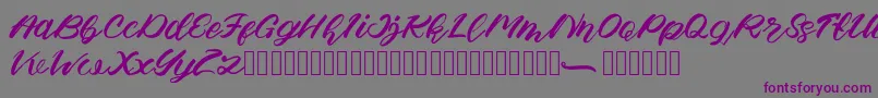 Apem Font – Purple Fonts on Gray Background