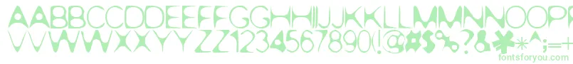 Pop.1280-Schriftart – Grüne Schriften
