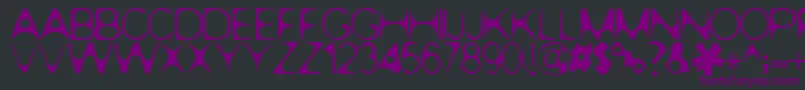 Pop.1280 Font – Purple Fonts on Black Background