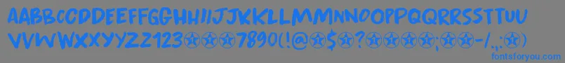 Apex Brush DEMO Font – Blue Fonts on Gray Background