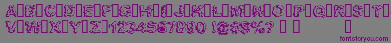 More about APOCALYP Font APOCALYP Font – Purple Fonts on Gray Background