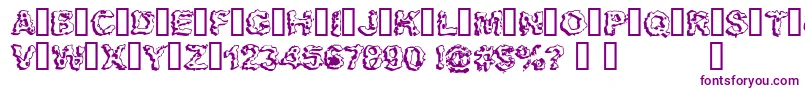 APOCALYP-Schriftart – Violette Schriften
