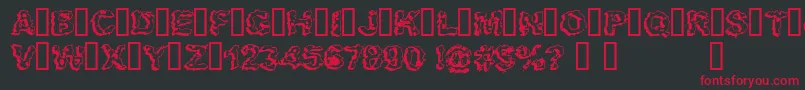 APOCALYP Font – Red Fonts on Black Background