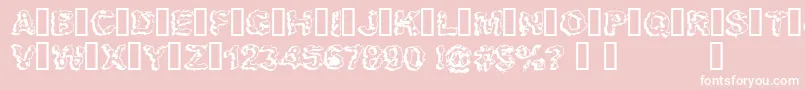 APOCALYP Font – White Fonts on Pink Background