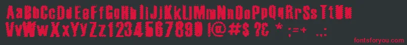 Apocalypse Font – Red Fonts on Black Background