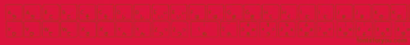 Apple Japanese Keyboard Font – Brown Fonts on Red Background