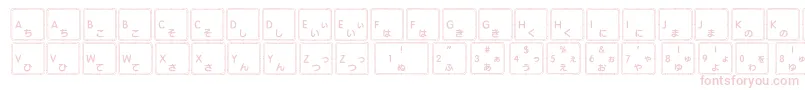Więcej informacji o czcionce Apple Japanese Keyboard Czcionka Apple Japanese Keyboard – różowe czcionki na białym tle